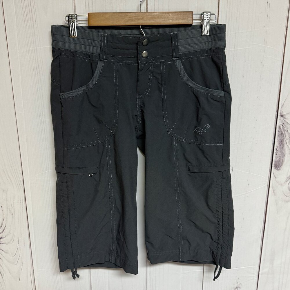 KÜHL Durango Knicker Capri Pants Carbon Gray Size‎ 4 EUC